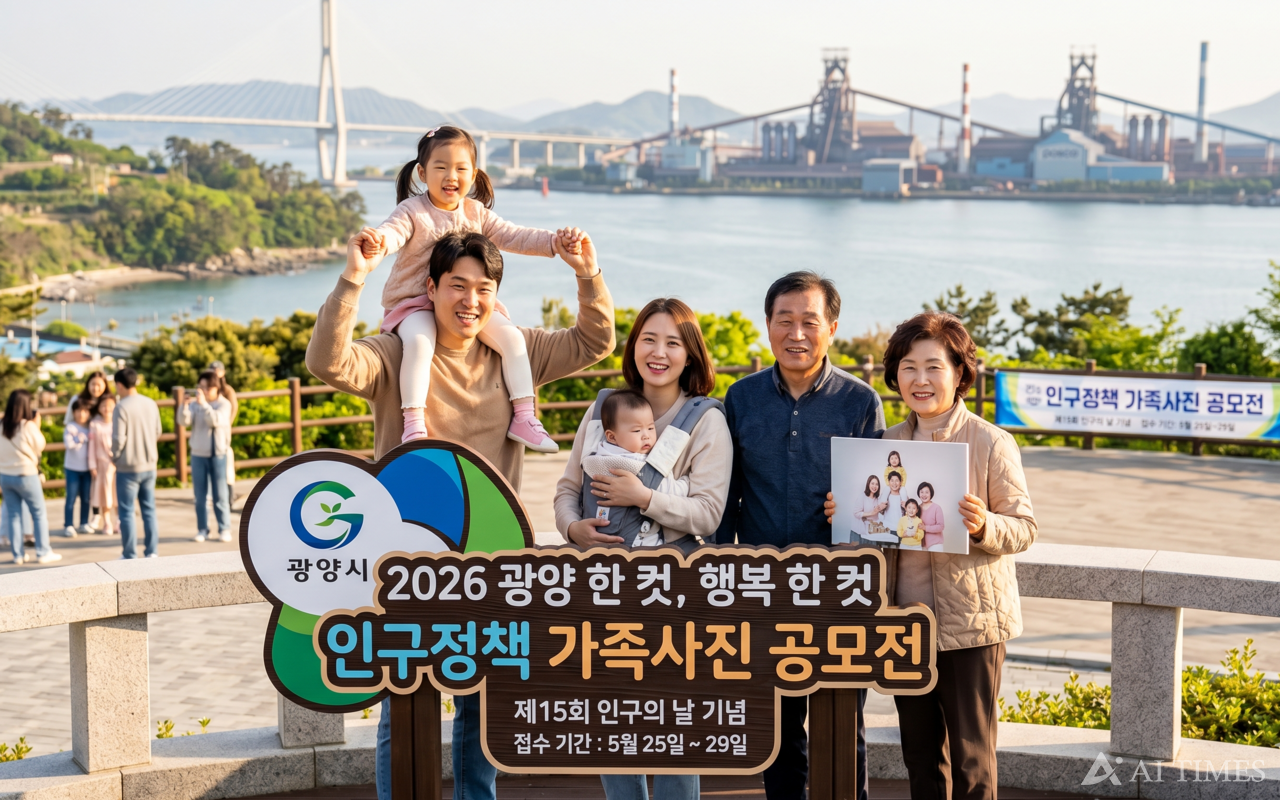 광양, 인구의 날 기념 '가족사진 공모전' 개최 - 뉴스 썸네일 이미지