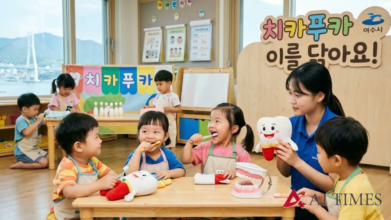 여수, 영유아 대상 구강위생 체험 교육 ‘치카푸카’ 운영