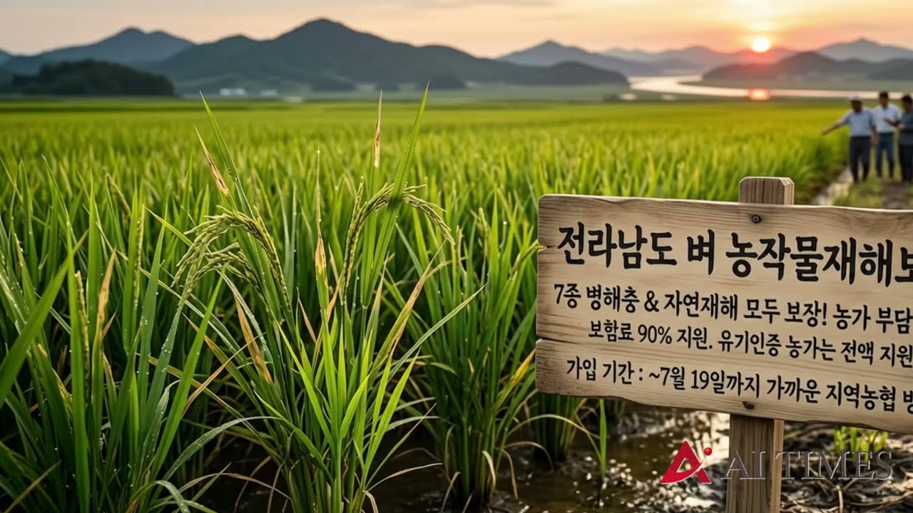 전남, 벼 재해보험 19일까지 가입 당부