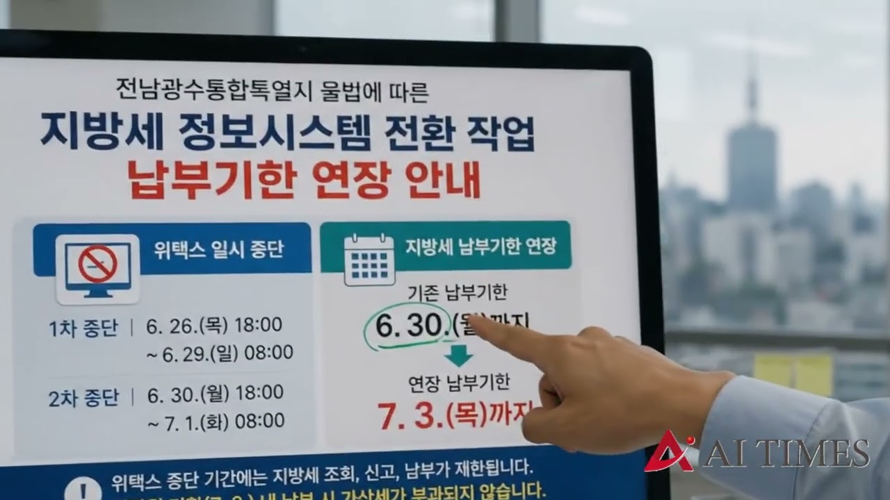 광주 지방세 납부기한 7월3일까지 연장