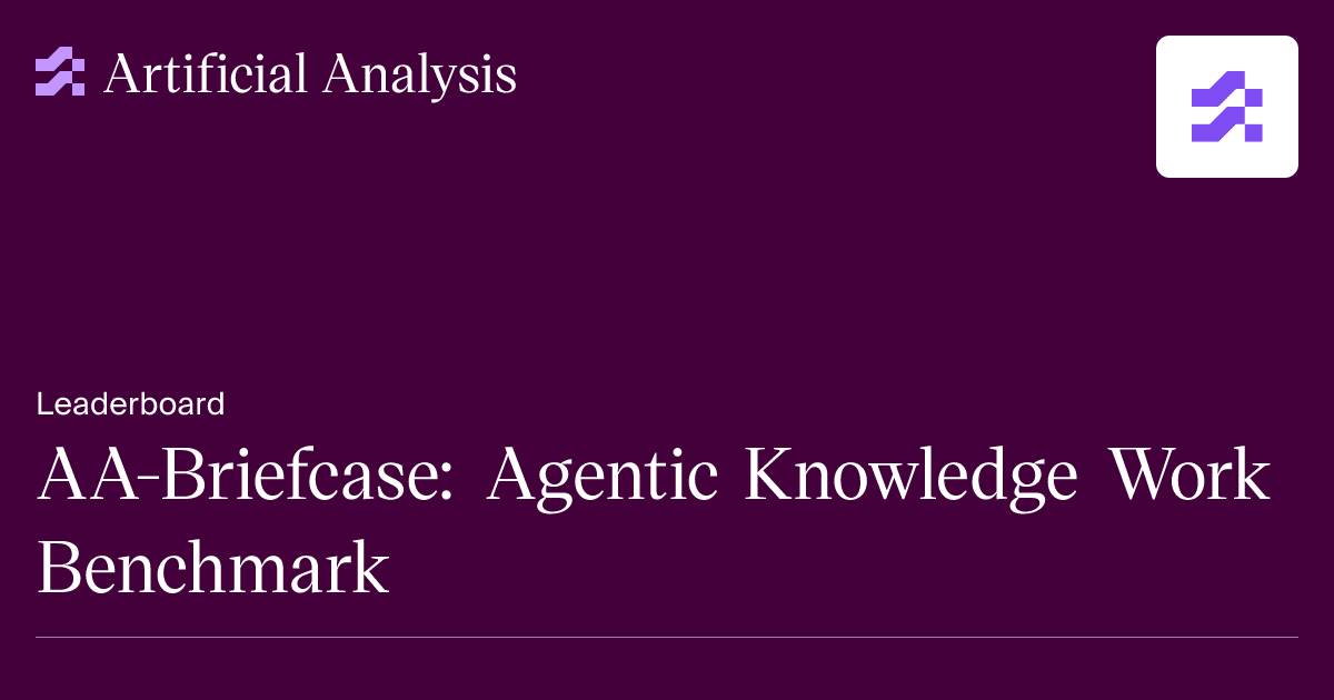 에이전트 장기 프로젝트 벤치마크 'AA-브리프케이스' 공개...1위는 '페이블 5'