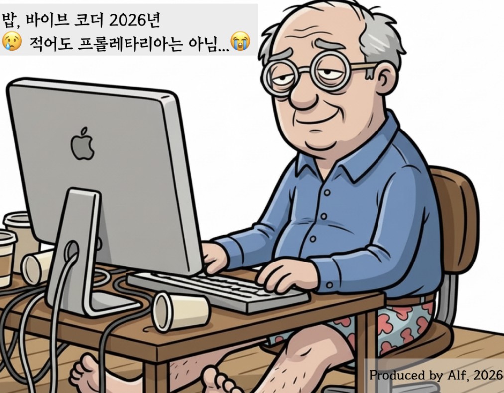 [AI카툰] Bob, Senior IT guy - 밥, 생산수단을 보유한 자본가 되다