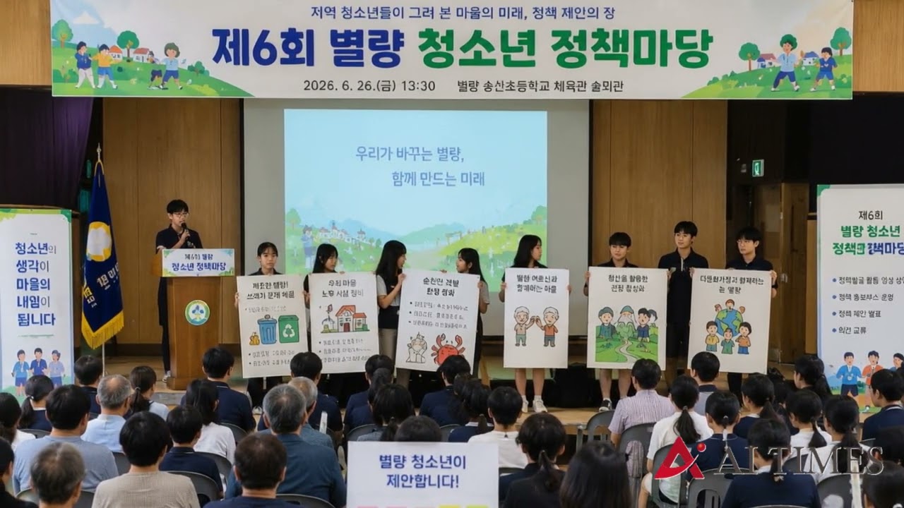 순천, 별량 청소년 정책마당 개최...주민참여예산 사업 연계