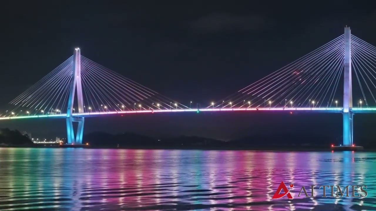 목포대교 야간경관 개선…8월 말까지 시범 운영