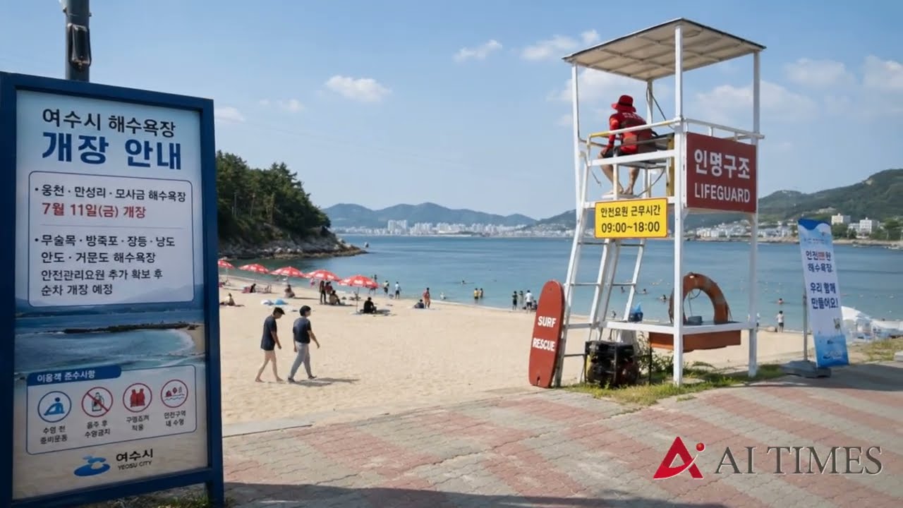여수, 11일부터 해수욕장 순차 개장…웅천·만성리·모사금 먼저 운영