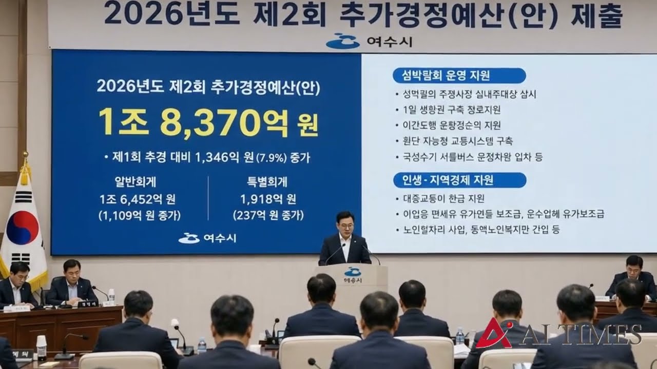 여수, 민선9기 첫 추경 1조8370억 편성…섬박람회·민생경제 중점