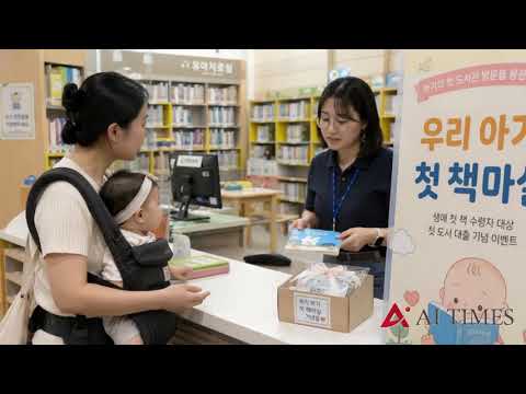 광양희망도서관, 2026년생 아기 첫 대출 지원
