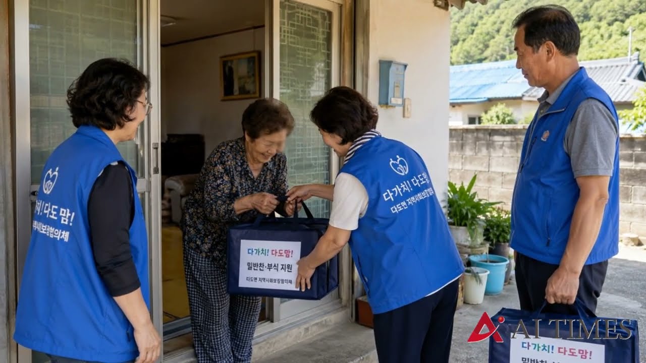 나주 다도면, 취약계층 25가구에 9개월간 밑반찬·부식 지원
