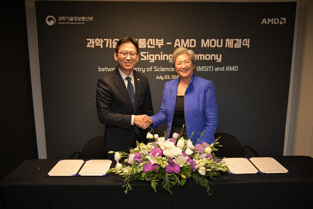 과기부-AMD, ‘GPU·NPU 결합 인프라 구축’ 협력…국내 연구센터 설립