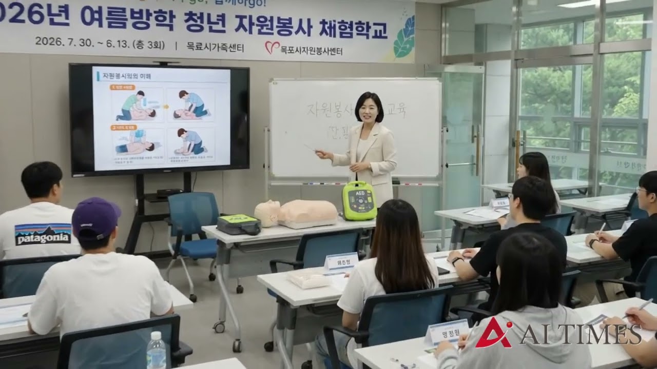 목포, 청년 20여명 대상 여름방학 자원봉사 체험학교 운영