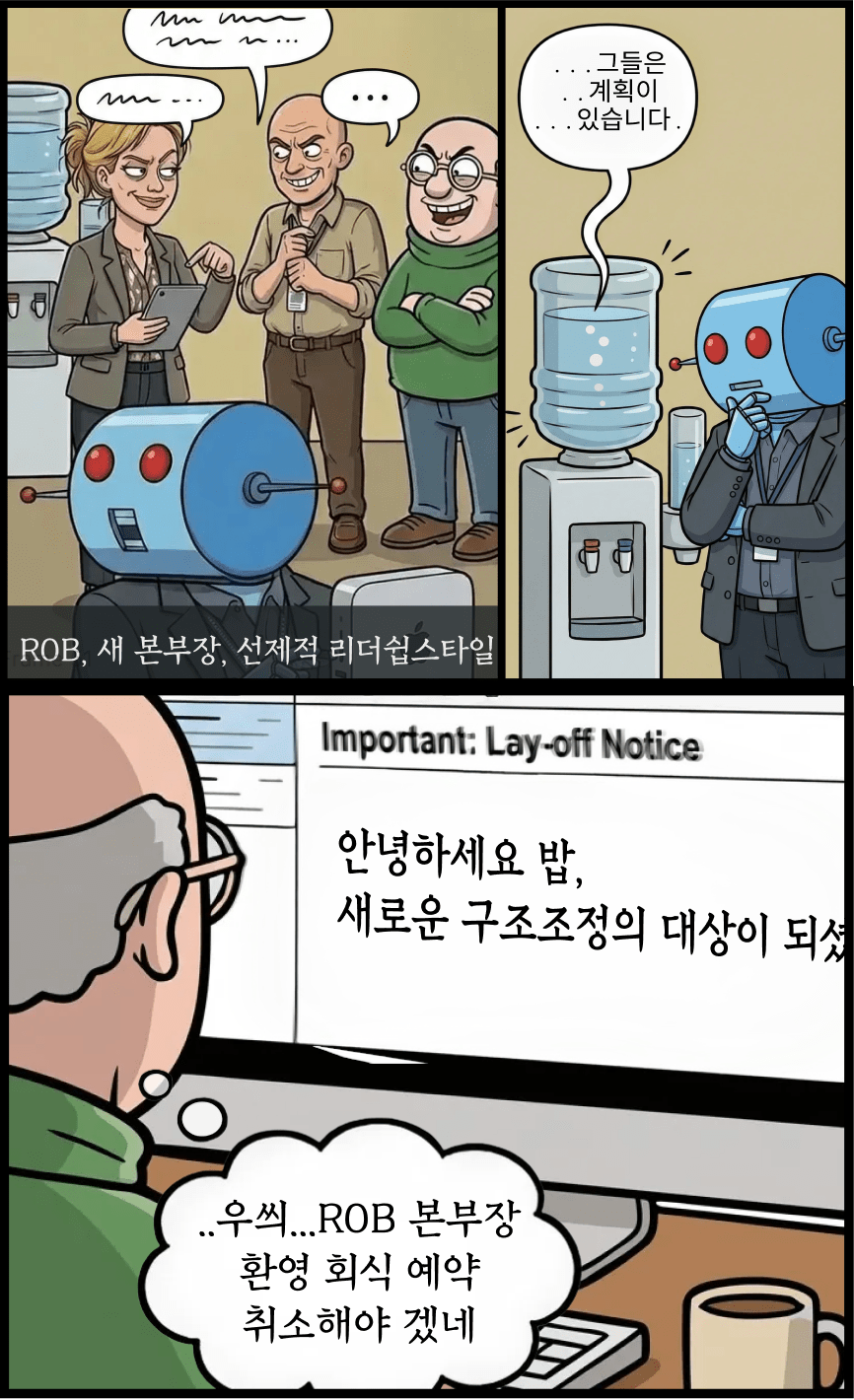 [AI카툰] Bob, Senior IT guy - 밥, 선제적 리더십