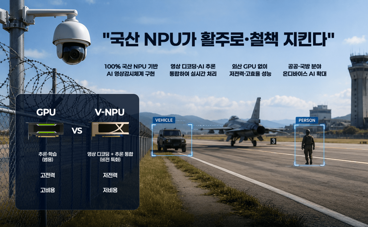 딥엑스, 국산 NPU 활용해 공군 AI 경계감시체계 구축한다