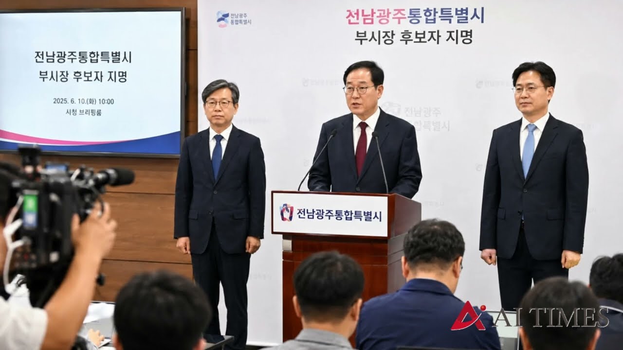 전남광주통합특별시, 전국 첫 부시장 시민추천제 후보자 발표
