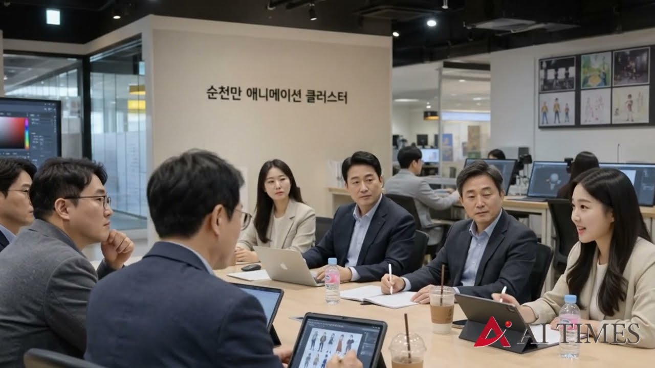 순천, 콘텐츠기업 간담회…애니메이션 클러스터 성장 논의