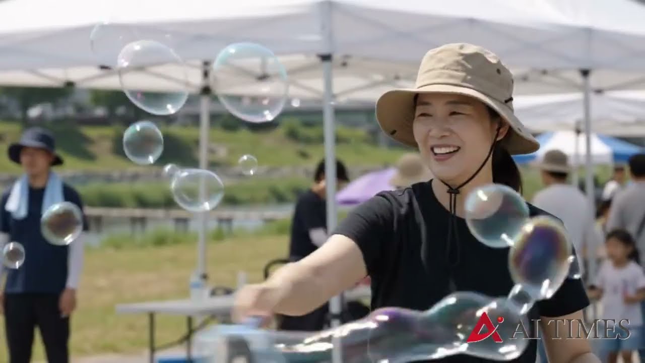순천, 신대지구 주말의 광장, 가뭄에 물놀이 대신 비눗방울