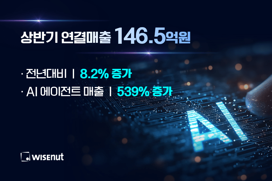 와이즈넛, AI 에이전트 매출 539% 증가…공공·기업 AX 시장 집중 공략
