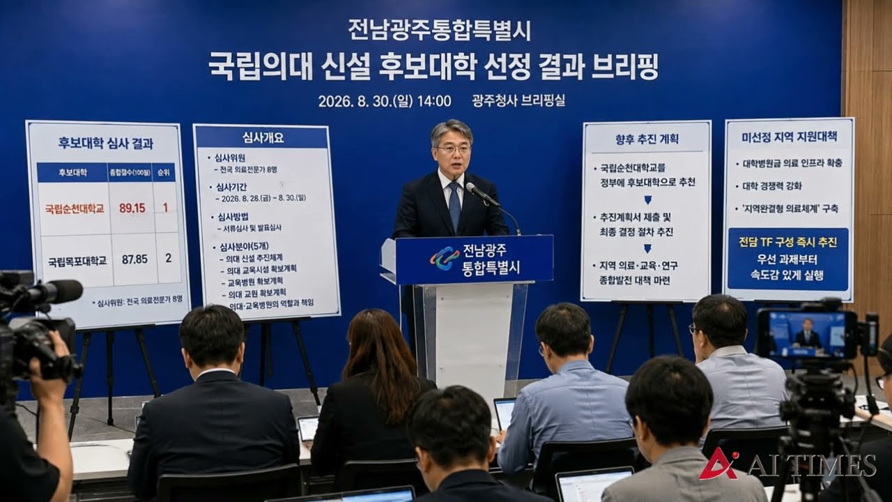 전남광주, 국립의대 후보대학에 국립순천대 추천