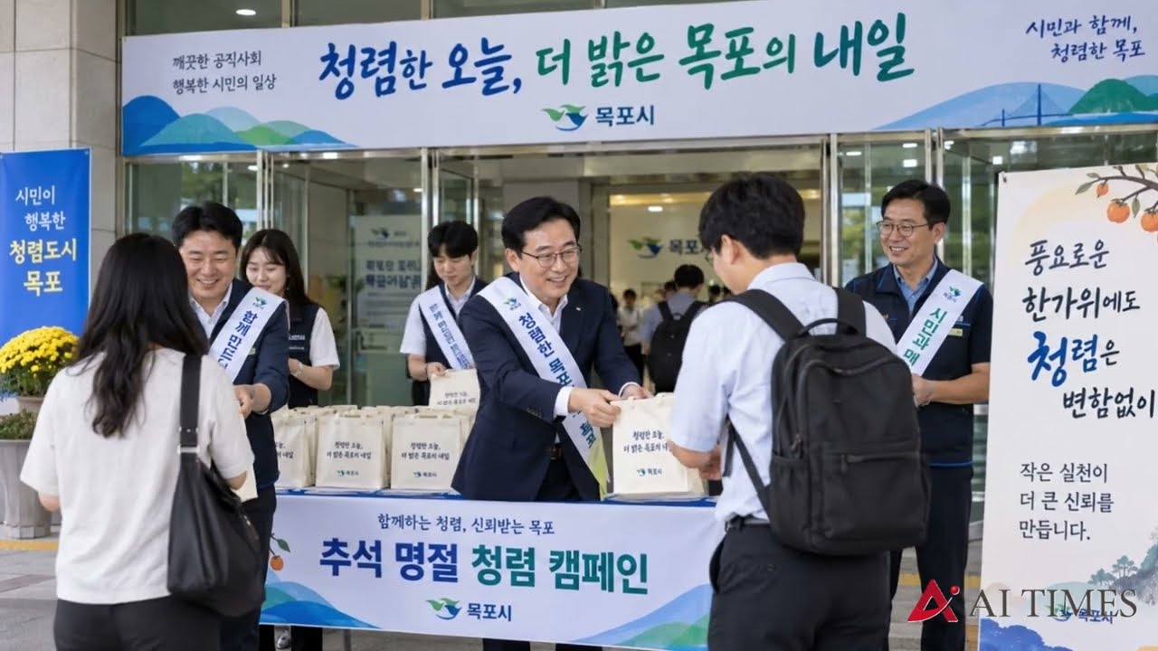 목포, 추석 앞두고 공직기강 점검…직원 400여명 청렴 캠페인