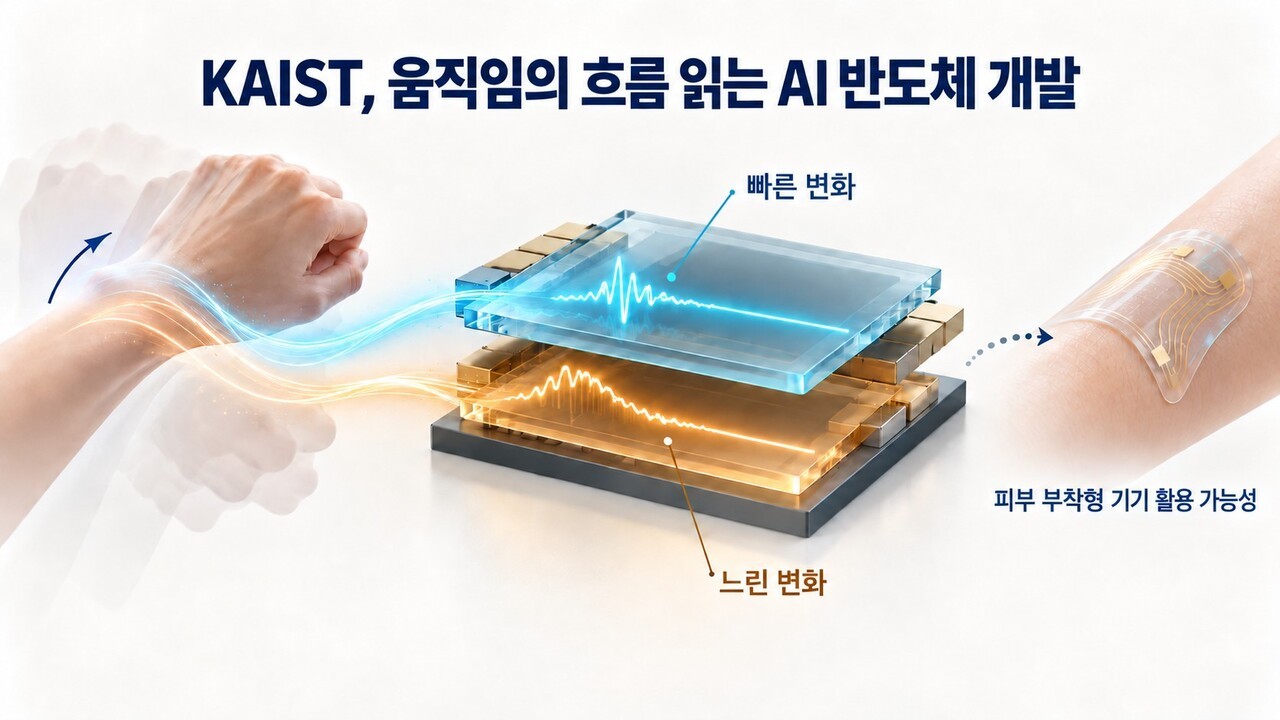 KAIST, ‘시간차’ 읽는 AI 반도체 개발…“웨어러블 활용 가능성”