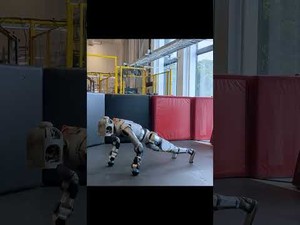 보스턴 다이내믹스, 로봇 팔굽혀펴기 영상 공개..."12초 동안 8번"
