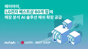 메이아이, LG전자 베스트샵 60개 매장에 AI 기반 매장 분석 솔루션 ‘매쉬’ 확장 공급