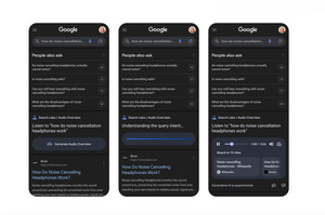 Google 검색, 팟캐스트처럼 AI 음성 요약 기능 '오디오 개요' 도입