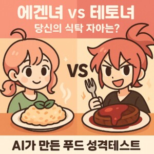 “에겐 vs 테토, 당신의 식탁 자아는?”...AI가 만든 푸드 성격 테스트